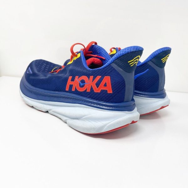 Hoka One One Mens Clifton 9 1127895 BBDGB Blue Running Shoes Sneakers Size 12 D Discount