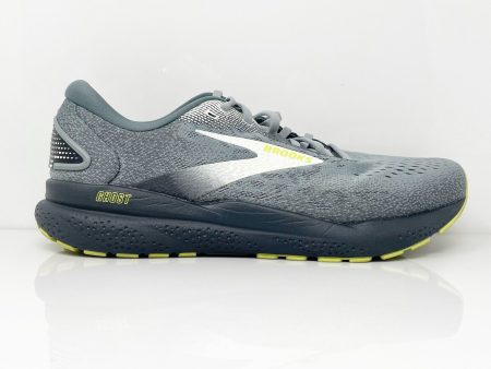 Brooks Mens Ghost 16 1104182E040 Gray Running Shoes Sneakers Size 10.5 EE Online Sale