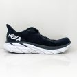 Hoka One One Mens Clifton 8 1119393 BWHT Black Running Shoes Sneakers Size 10 D on Sale