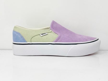 Vans Womens Asher 721356 Purple Casual Shoes Sneakers Size 7.5 For Sale