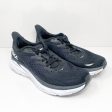 Hoka One One Mens Clifton 8 1119393 BWHT Black Running Shoes Sneakers Size 10 D on Sale