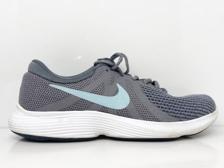 Nike Womens Revolution 4 908999-004 Gray Running Shoes Sneakers Size 8 Sale