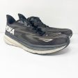 Hoka One One Mens Clifton 9 1127895 BWHT Black Running Shoes Sneakers Size 12.5D For Cheap