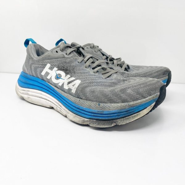 Hoka One One Mens Gaviota 5 1134234 LDVB Gray Running Shoes Sneakers Size 9 2E Online Hot Sale