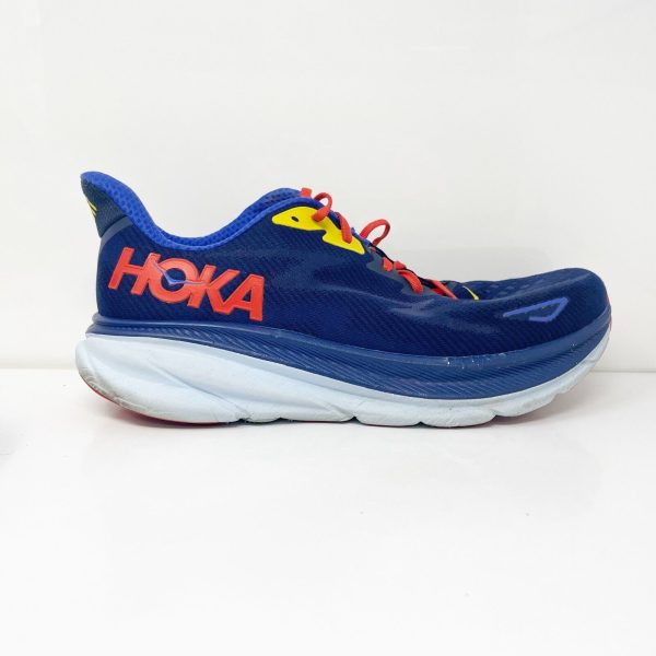 Hoka One One Mens Clifton 9 1127895 BBDGB Blue Running Shoes Sneakers Size 12 D Discount