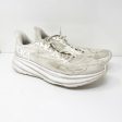 Hoka One One Mens Clifton 9 1127896 WWH White Running Shoes Sneakers Size 11.5 D For Cheap