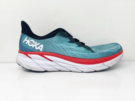 Hoka One One Mens Clifton 8 1119393 RTAR Blue Running Shoes Sneakers Size 10.5 D Online Sale