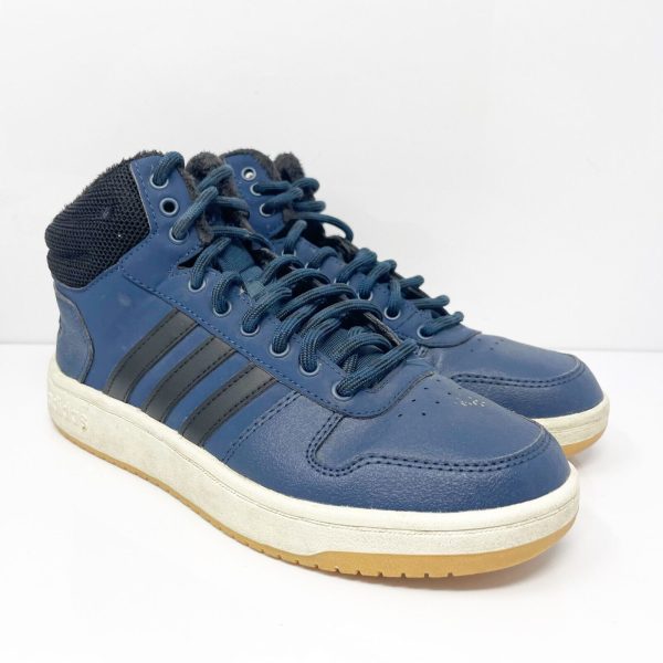 Adidas Mens Hoops 2.0 Mid GZ7939 Blue Basketball Shoes Sneakers Size 8 Online Hot Sale