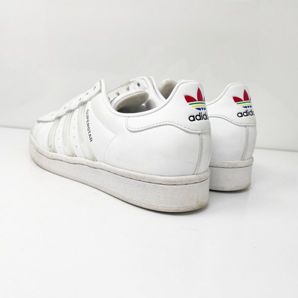 Adidas Mens Superstar FZ1950 White Casual Shoes Sneakers Size 8 Cheap