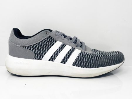 Adidas Mens Cloudfoam Race AW5327 Gray Running Shoes Sneakers Size 11 Sale