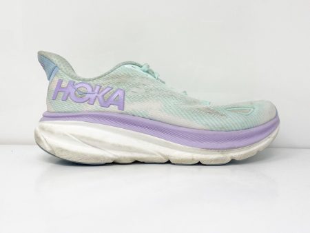 Hoka One One Womens Clifton 9 1132211 SOLM Blue Running Shoes Sneakers Size 6.5D Online