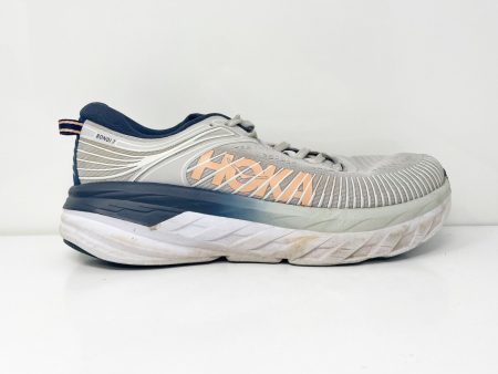 Hoka One One Womens Bondi 7 1110531 LRBI Gray Running Shoes Sneakers Size 10 D Online Sale