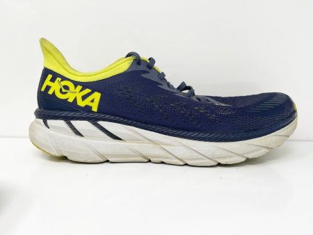 Hoka One One Mens Clifton 7 1110508 OGEP Blue Running Shoes Sneakers Size 11 For Discount