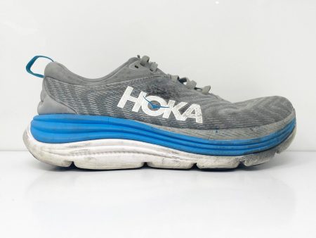 Hoka One One Mens Gaviota 5 1134234 LDVB Gray Running Shoes Sneakers Size 9 2E Online Hot Sale