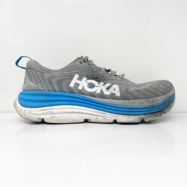 Hoka One One Mens Gaviota 5 1134234 LDVB Gray Running Shoes Sneakers Size 9 2E Online Hot Sale