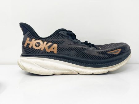 Hoka One One Womens Clifton 9 1127896 BCPPR Black Running Shoes Sneakers 10.5 B Online Hot Sale