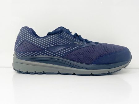 Brooks Mens Addiction Walker 1103192E445 Blue Casual Shoes Sneakers Size 11.5 2E Hot on Sale