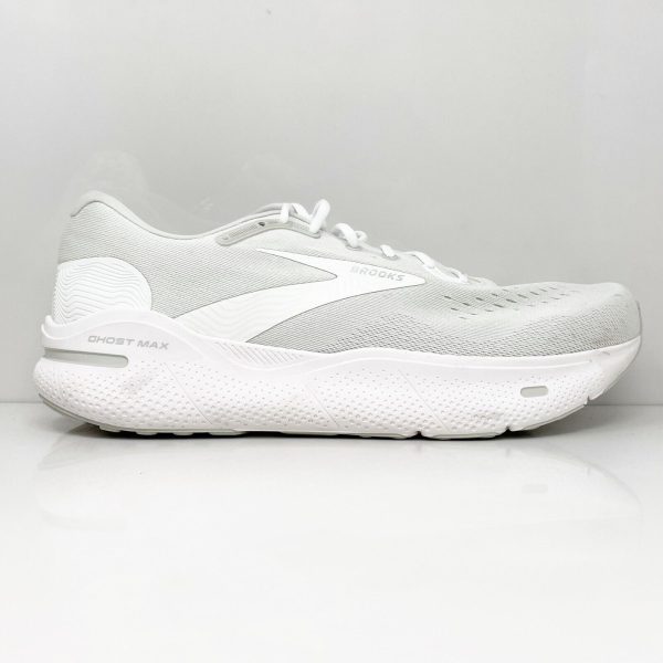 Brooks Mens Ghost Max 1104061D124 White Running Shoes Sneakers Size 14 D For Sale