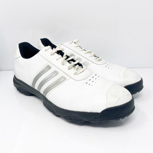 Adidas Mens Z Traxion 737170 White Golf Cleats Shoes Size 11 Sale