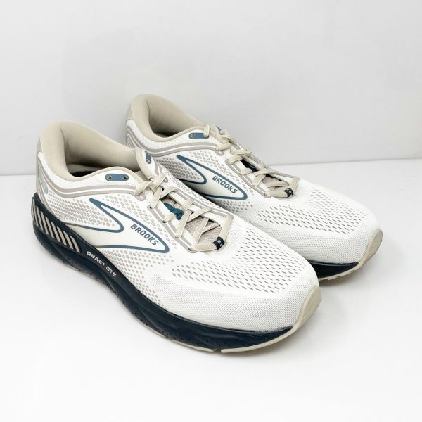 Brooks Mens Beast GTS 23 1104011D216 Beige Running Shoes Sneakers Size 9.5 D on Sale