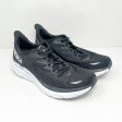 Hoka One One Mens Clifton 8 1119393 BWHT Black Running Shoes Sneakers Size 11.5D Online now