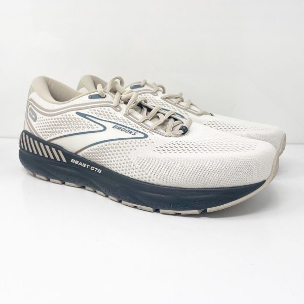 Brooks Mens Beast GTS 23 1104011D216 White Running Shoes Sneakers Size 13 D on Sale