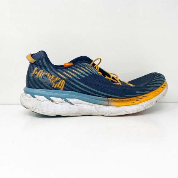 Hoka One One Mens Clifton 5 1093755 BISB Blue Running Shoes Sneakers Size 13 Hot on Sale