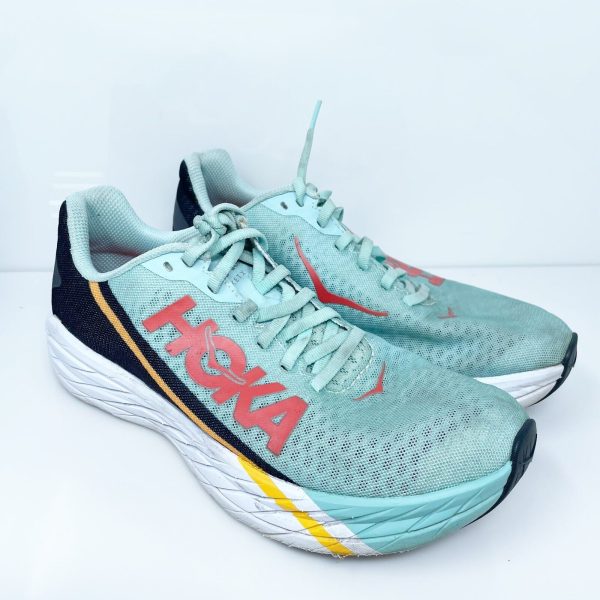 Hoka One One Unisex Rocket X 111352 EBBC Blue Running Shoes Sneakers M 7 W 8 For Sale