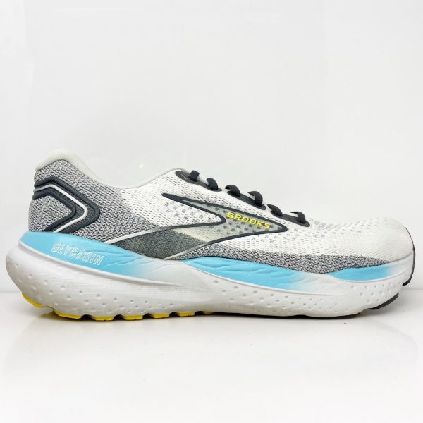 Brooks Mens Glycerin 21 1104192E184 White Running Shoes Sneakers Size 10.5 2E Fashion