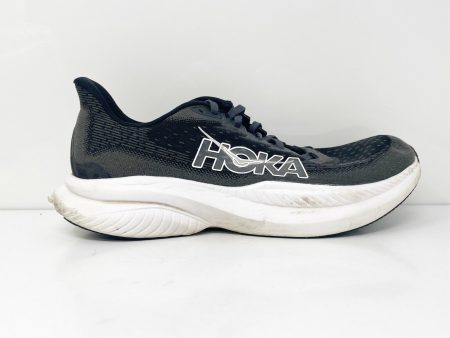 Hoka One One Mens Mach 6 1147790 BWHT Black Running Shoes Sneakers Size 9.5 D Hot on Sale