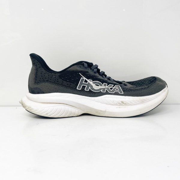 Hoka One One Mens Mach 6 1147790 BWHT Black Running Shoes Sneakers Size 9.5 D Hot on Sale