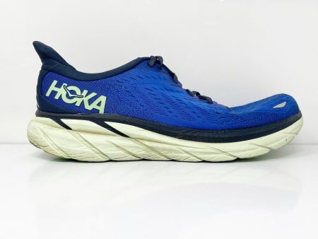 Hoka One One Mens Clifton 8 1119393 DBOS Blue Running Shoes Sneakers Size 13 D Online now