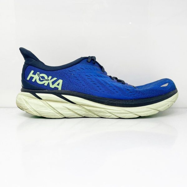 Hoka One One Mens Clifton 8 1119393 DBOS Blue Running Shoes Sneakers Size 13 D Online now