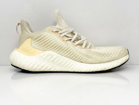 Adidas Mens Alphaboost G28565 Beige Running Shoes Sneakers Size 9 For Cheap