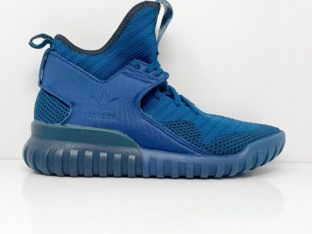 Adidas Mens Tubular X Primeknit S80131 Blue Basketball Shoes Sneakers Size 5.5 Cheap