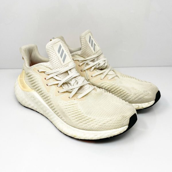 Adidas Mens Alphaboost G28565 Beige Running Shoes Sneakers Size 9 For Cheap