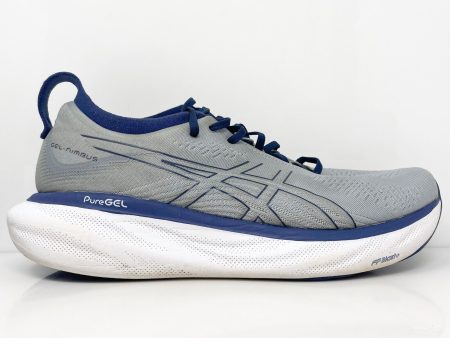 Asics Mens Gel Nimbus 25 1011B547 Gray Running Shoes Sneakers Size 10 Hot on Sale