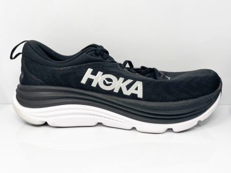 Hoka One One Mens Gaviota 5 1127929 BWHT Black Running Shoes Sneakers Size 11.5D Fashion