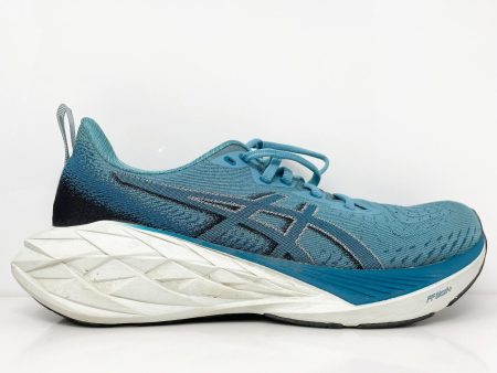 Asics Mens Novablast 4 1011B693 Blue Running Shoes Sneakers Size 9 on Sale