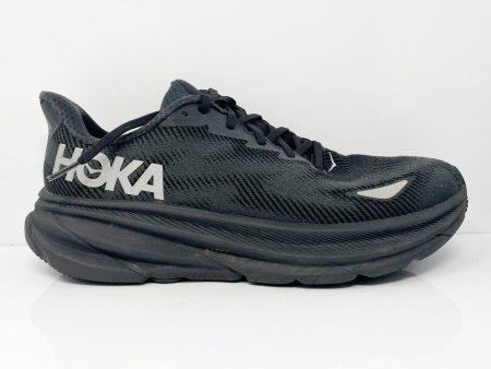 Hoka One One Mens Clifton 9 GTX 1141470 BBLC Black Running Shoes Sneakers Sz 10D For Discount