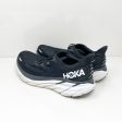 Hoka One One Mens Clifton 8 1121374 BWHT Black Running Shoes Sneakers Size 9 2E Cheap