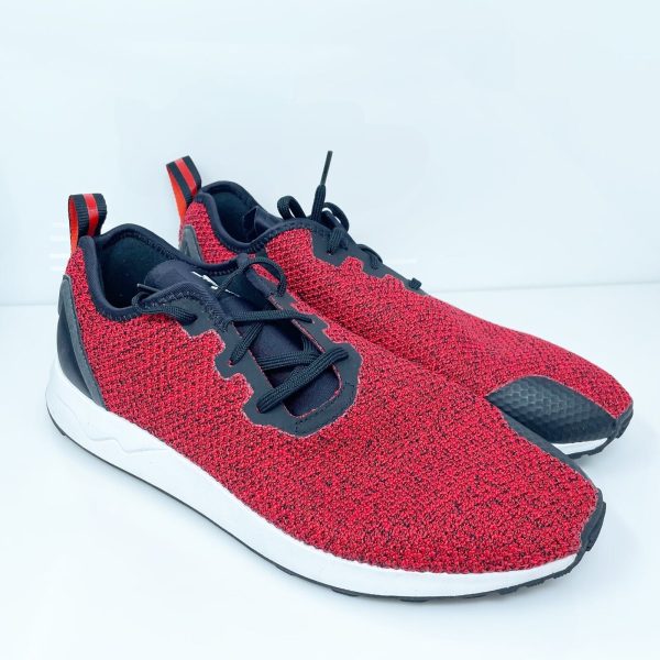 Adidas Mens Zx Flux Adv Asym S80544 Red Running Shoes Sneakers Size 10 Discount