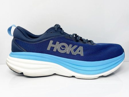 Hoka One One Mens Bondi 8 1123202 OSAA Blue Running Shoes Sneakers Size 13 D Discount