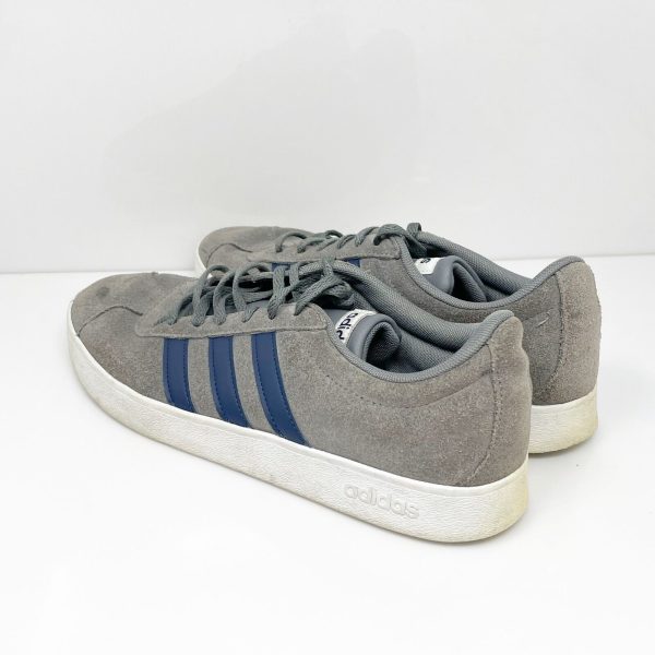 Adidas Mens VL Court 2.0 DA9862 Gray Casual Shoes Sneakers Size 9 For Sale