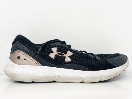 Under Armour Womens Surge 3 3024894-007 Black Running Shoes Sneakers Size 9.5 Discount