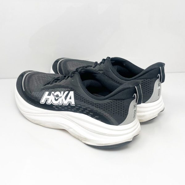 Hoka One One Mens Skyflow 1155111 BWHT Black Running Shoes Sneakers Size 11 D Online Sale