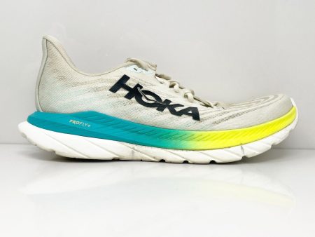 Hoka One One Mens Mach 5 1127893 WBGL White Running Shoes Sneakers Size 11.5 D Cheap