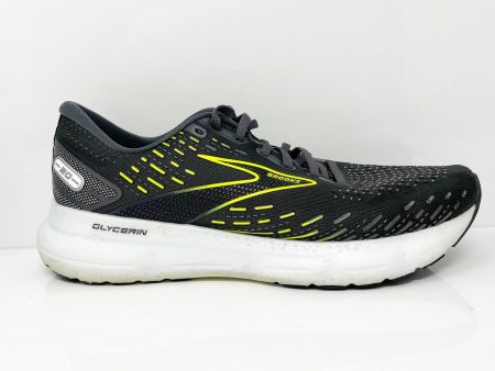 Brooks Mens Glycerin 20 1103821D047 Black Running Shoes Sneakers Size 9.5 D Sale