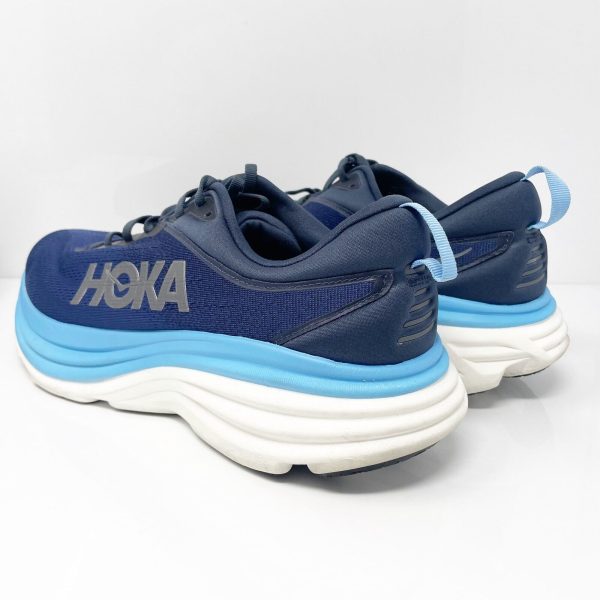 Hoka One One Mens Bondi 8 1123202 OSAA Blue Running Shoes Sneakers Size 13 D Discount