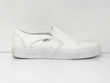 Vans Womens Asher 508731 White Casual Shoes Sneakers Size 8.5 Sale